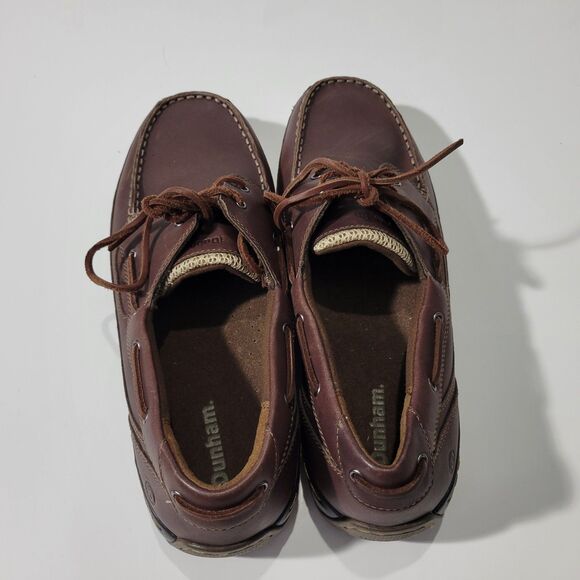 Dunham Boat Leather Shoes Brown Sz  11 main image 6